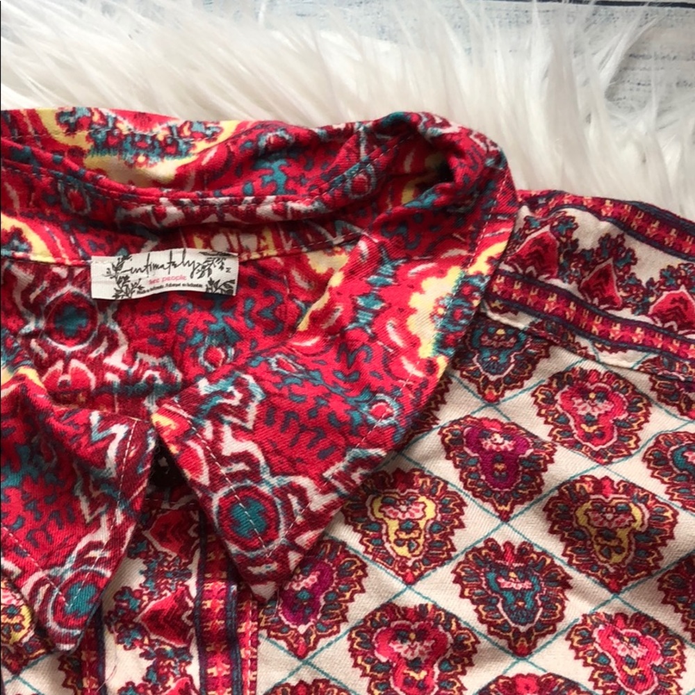 NWT Free People Happy Holibabe Pattern Sleep Shirt - Picture 10 of 13